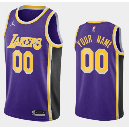 Maillot Basket Los Angeles Lakers Personnalisé 2020-21 Jordan Brand Statement Edition Swingman - Homme